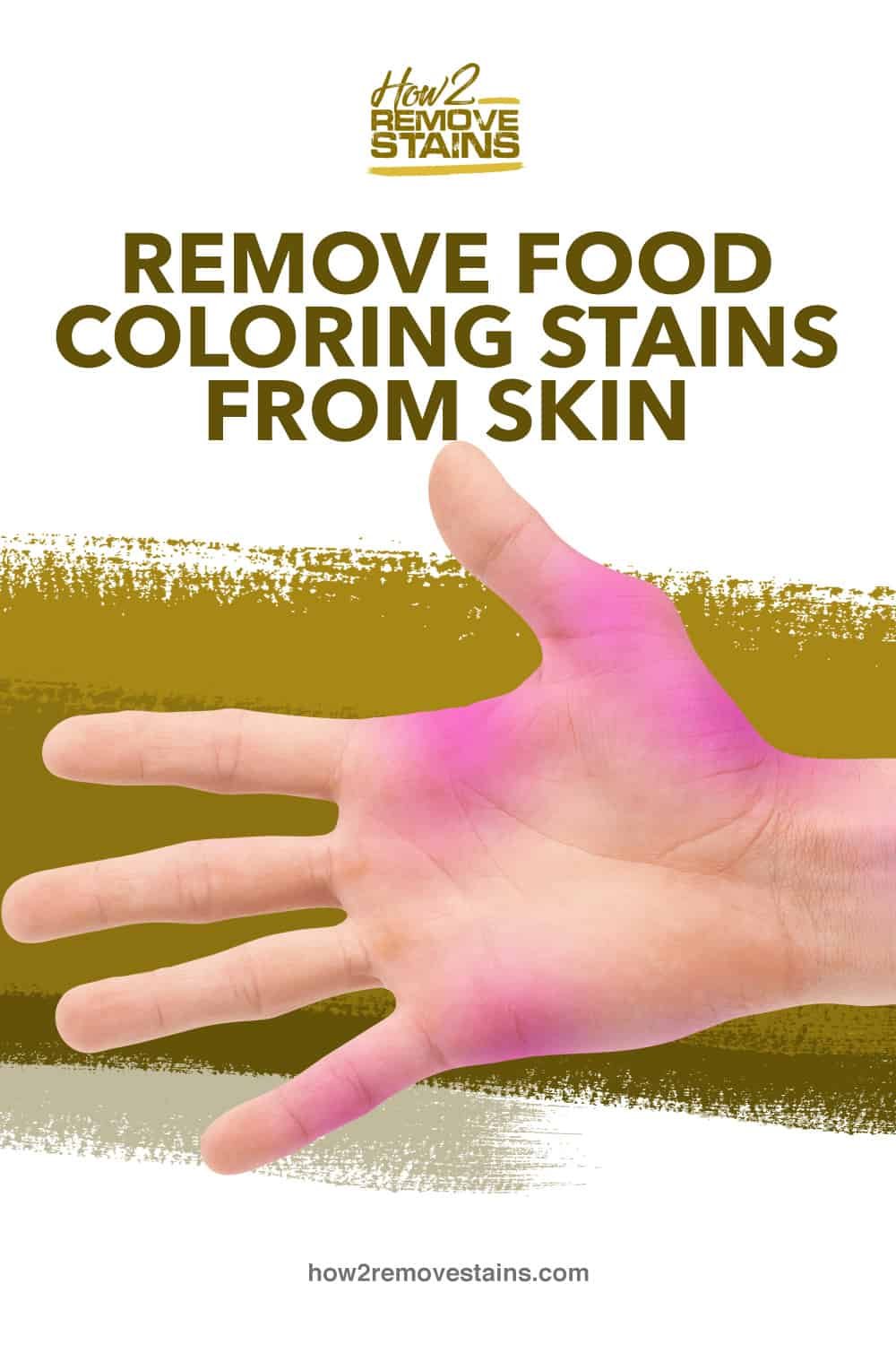 Removing food coloring from hands