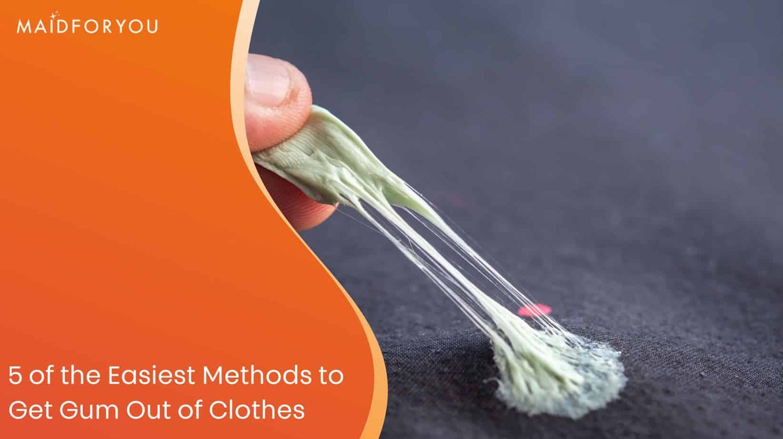 Removing gum from clothes methods visual guide